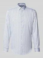 Koszule męskie - Koszula biznesowa o kroju slim fit z kołnierzykiem typu kent - miniaturka - grafika 1