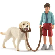 Figurki dla dzieci - Schleich Spacer z Labradorem Retriver 42478 Schliech 42478 - miniaturka - grafika 1