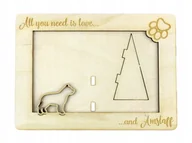 Ramki na zdjęcia - Amstaf Amstaff ramka na zdjęcie z grawerem - miniaturka - grafika 1