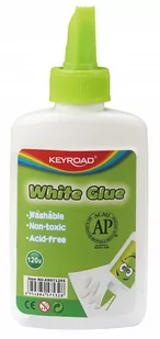 KEYROAD Klej biały KEYROAD, 120g, pakowany na displayu KR971295 - Kleje biurowe - miniaturka - grafika 1