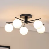 Lampy sufitowe - Lampa sufitowa Prato Jupiter, możliwość ściemniania, czarny, salon / jadalnia, metal - miniaturka - grafika 1