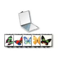 Lusterka do makijażu - Top Choice Lusterko kieszonkowe Kwadratowe Butterfly 85420 - miniaturka - grafika 1