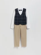 Bluzki dla chłopców - Reserved - Elegancki zestaw z muszką - wielobarwny - miniaturka - grafika 1