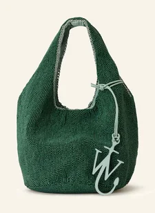 Jw Anderson Torebka Beaded Shopper Mini Z Ozdobnymi Koralikami gruen - Torebki damskie - miniaturka - grafika 1
