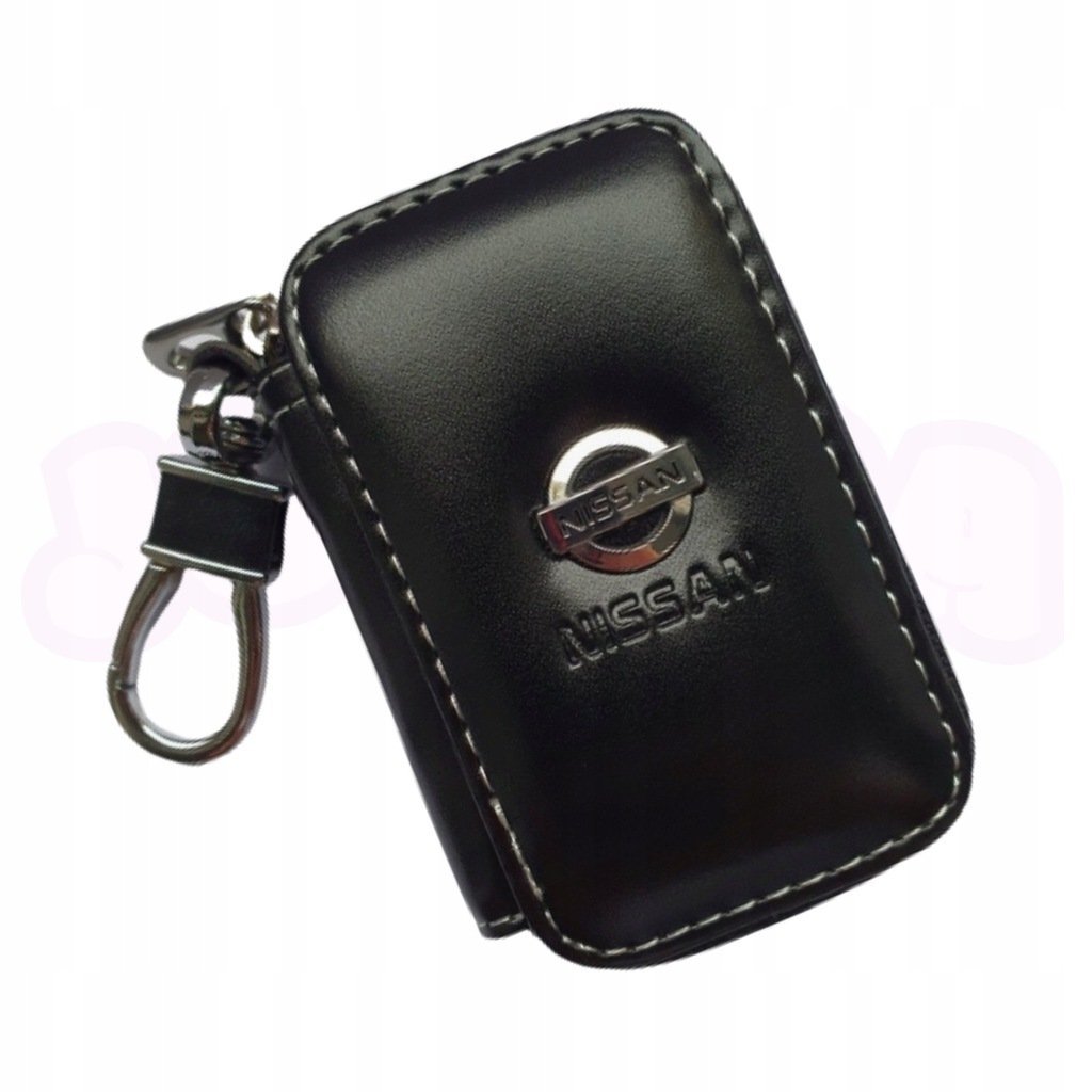 SKÓRZANE ETUI na klucze NISSAN logo KLUCZYK samochodowy ELEGANCKI brelok