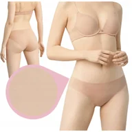 Majtki damskie - YSABEL MORA majtki figi Midi 19661 gładkie bezszwowe beż/nude bawełna - XL - miniaturka - grafika 1