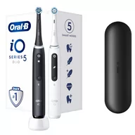 Szczoteczki elektryczne - Oral-B iO 5 2szt. White/Black - miniaturka - grafika 1