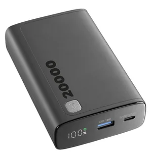 Cellularline PBDISPL01PD20000K 20000 mAh Czarny - Powerbanki - miniaturka - grafika 1