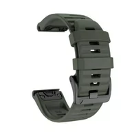Akcesoria do smartwatchy - Opaska Pasek Bransoleta Gearband Garmin Fenix 3/5X/3Hr/5X Plus/6X/6X Pro/7X Army Green - miniaturka - grafika 1
