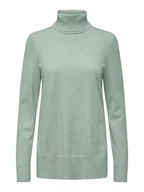 Swetry damskie - ONLY Golf w kolorze miętowym - miniaturka - grafika 1