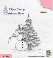 Szkolne artykuły papiernicze - Stempel Nellie`s - CT046 bałwan - miniaturka - grafika 1