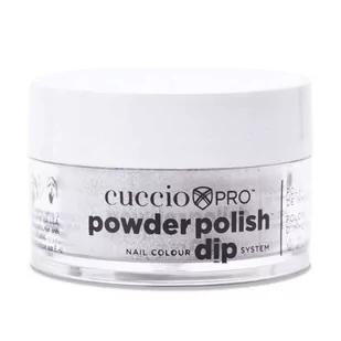 Cuccio 5538 DIP SYSTEM PUDER Silver With Silver Glitter 14 g U5538-15 - Manicure tytanowy - miniaturka - grafika 1