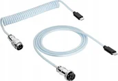Kable USB - AKYGA Kabel USB AK-USB-49 USB type C m / USB type C m Spiralny Aviator ver. 2.0 3m - miniaturka - grafika 1