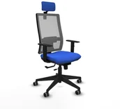 Fotele i krzesła biurowe - Krzesło Biurowe z Zagłówkiem Horna Traslack Piqueras y Crespo 1D066G2 - miniaturka - grafika 1