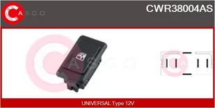 Przełącznik, podnośnik szyby Casco - Alternatory CWR38004AS - Akcesoria do układu elektrycznego - miniaturka - grafika 1