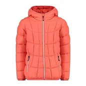 Kurtki i płaszcze dla chłopców - CMP - Wyściełana kurtka dziecięca ze stałym kapturem, Red Fluo, 140 - miniaturka - grafika 1