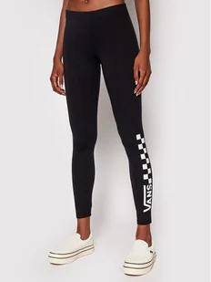 Vans Legginsy Chalkboard Classic VN0A4S9W Czarny Slim Fit - Spodnie damskie - miniaturka - grafika 1