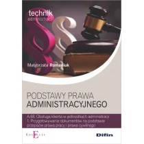 Difin Podstawy prawa administracyjnego - Małgorzata Romaniuk - Podręczniki dla liceum - miniaturka - grafika 1