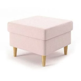 Podnóżek do fotela, pufa, Uszak, 50x50x40 cm, jasny różowy - Pufy i podnóżki - miniaturka - grafika 1
