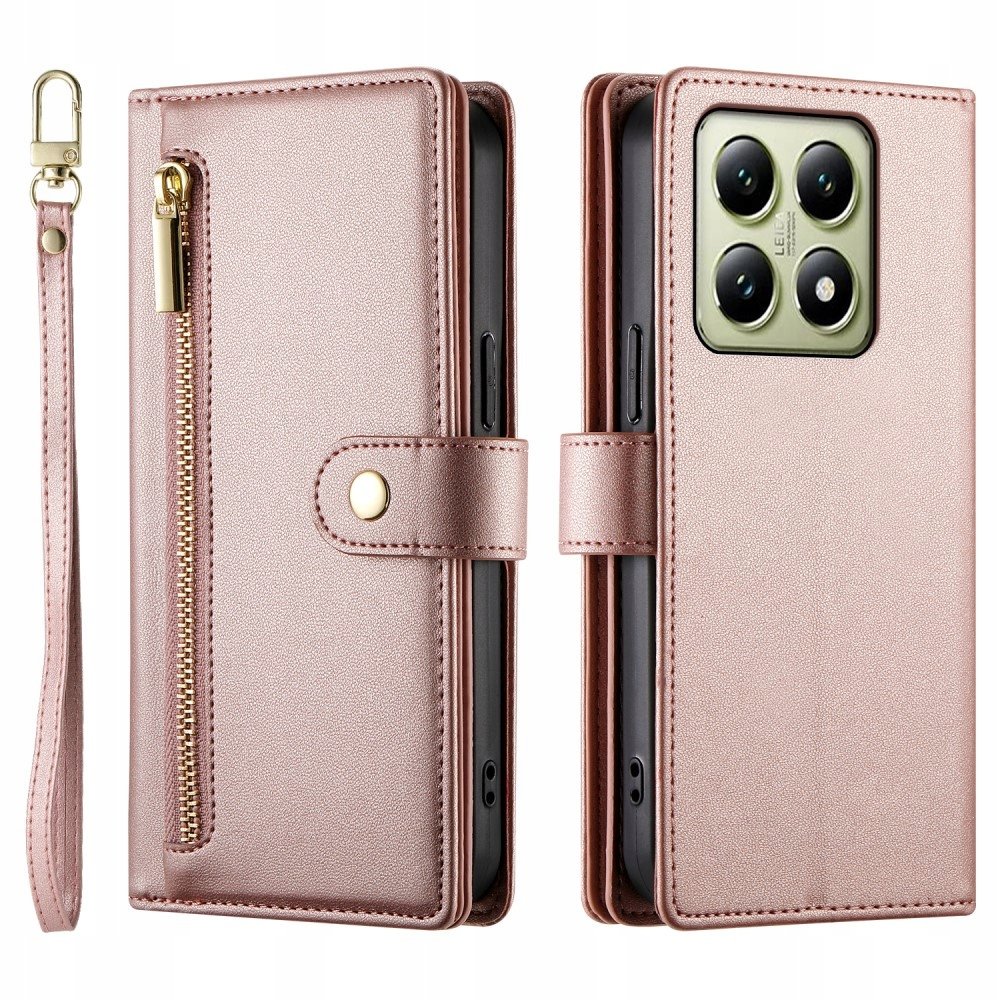Etui Z Klapką Do Xiaomi 14T Obudowa Portfel Z Paskiem Case Z Podstawką