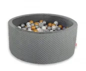 Suche baseny - Suchy basen minky z piłkami 200szt.- ciemnoszary - miniaturka - grafika 1