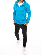 Dresy męskie - Dres męski niebiesko-czarny Dstreet AX0639-M - miniaturka - grafika 1