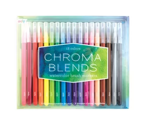 Pędzelkowe flamastry akwarelowe Chroma Blends 18 kolorów - Przybory szkolne - miniaturka - grafika 1
