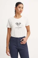 Koszulki sportowe damskie - Salewa t-shirt sportowy Pure Heart kolor beżowy 00.0000028638 - miniaturka - grafika 1
