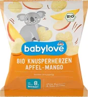 Desery dla dzieci - Babylove BIO Chrupki Kukurydziane Serduszka z Mango - miniaturka - grafika 1