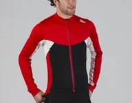 Bluzy na rower - ROGELLI RECCO 2.0 lekko ocieplana bluza rowerowa czerwona 001.140 - miniaturka - grafika 1