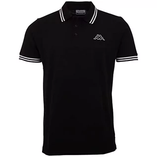 Koszule męskie - Kappa Deutschland Męska koszula polo ALEOT, Caviar, standardowa - grafika 1