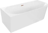 Wanny - Mexen Mia wanna wolnostojąca narożna lewa 160 x 75 cm, biała, przelew różowe złoto - 52691607500L-60 - miniaturka - grafika 1