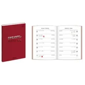 Kalendarze - Interdruk Kalendarz szkolny 2025/2026 B6 48 Cherry - miniaturka - grafika 1