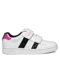 Buty dla dziewczynek - Sneakersy Geox J Eclyper Girl J45LRA 000BC C0404 M Biały - miniaturka - grafika 1