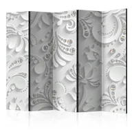 Parawany - Parawan 5-częściowy - Kwiaty w kryształy II [Room Dividers] (rozmiar 225x172) - miniaturka - grafika 1