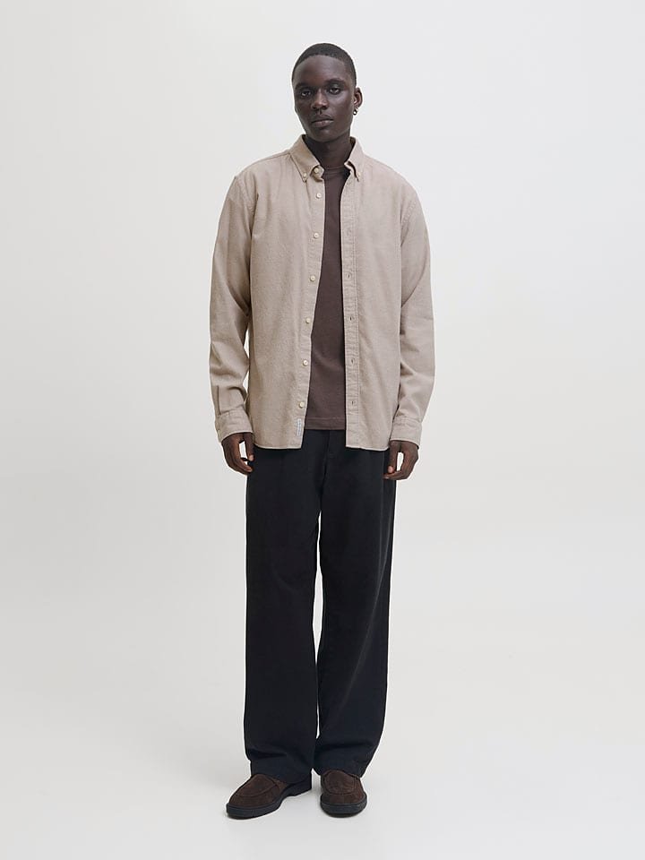 Jack & Jones Koszula - Regular fit - w kolorze szarobrązowym