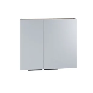 Szafka łazienkowa wisząca z lustrem Devo Vena Arte 2.0 80 cm lewa grey nordic wood VA2-SWL2DL80-F109L09 - Szafki łazienkowe - miniaturka - grafika 1