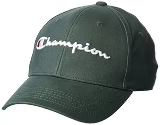 Czapki damskie - Champion Męska klasyczna czapka, kapelusz z logo C, ciemnozielony-590908, jeden rozmiar - grafika 1