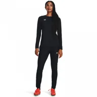 Spodnie sportowe damskie - Damskie spodnie do piłki nożnej Under Armour UA W's Challenger Pique Pant - czarne - UNDER ARMOUR - miniaturka - grafika 1