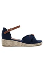 Buty dla dziewczynek - Tommy Hilfiger Espadryle T3A7-33801-0048 M Granatowy - miniaturka - grafika 1