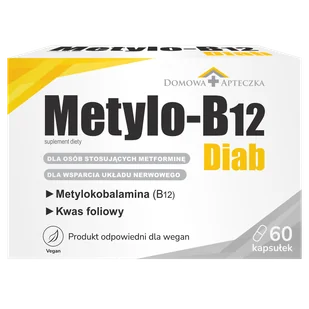 Metylo-B12 Diab, 60 kapsułek - Układ nerwowy Metylo-B12 Diab, 60 kapsułek - Układ nerwowy - miniaturka - grafika 1