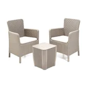 Meble ogrodowe - Zestaw mebli ogrodowych KETER Trenton Balcony Capuccino - miniaturka - grafika 1