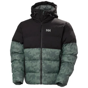 Męska Kurtka zimowa pikowana HELLY HANSEN OSLO GRAPHIC PUFFY 53449_485 – Zielony - Kurtki męskie - miniaturka - grafika 1