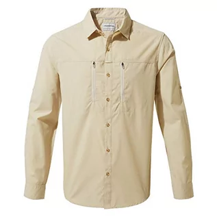 Koszule męskie - Craghoppers Kiwi Boulder Bluzka z długim rękawem Mężczyźni, oatmeal XL 2020 Koszule Button Down z długim rękawem CMS612-70U-XL - grafika 1
