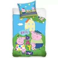Pościel dla dzieci - Pościel 100x135 Świnka Peppa wakacje bawełniana - miniaturka - grafika 1