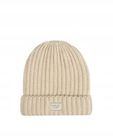 Czapki damskie - Czapka Zimowa Damska Męska Beanie PUCCINI Jasnobeżowa CZ2314 6B - miniaturka - grafika 1