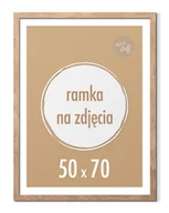 Ramki na zdjęcia - Ramka 50x70 cm B2 Ramki 70x50 na plakaty zdjęcia brązowa - miniaturka - grafika 1