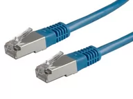 Kable miedziane - Rotronic ROLINE Category 5e FTP Cable, niebieski 0,5 m 21.15.0384 - miniaturka - grafika 1