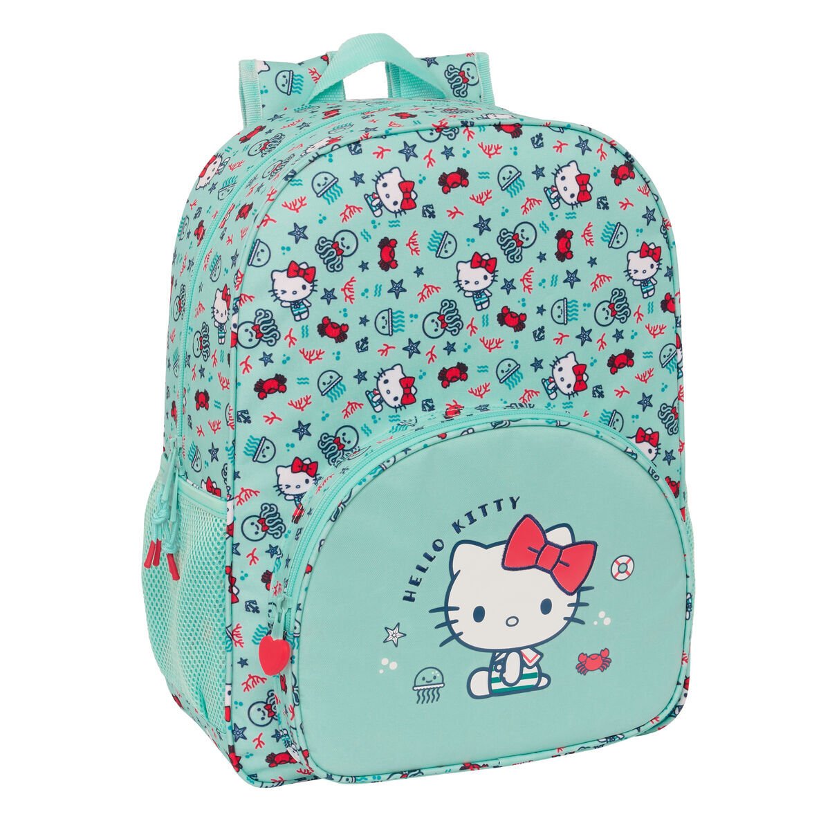 Plecak szkolny Hello Kitty Sea lovers turkusowy 33 x 42 x 14 cm
