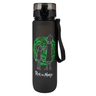 Shakery i bidony sportowe - Butelka plastikowa SOXO Rick i Morty 1000 ml Czarny - miniaturka - grafika 1